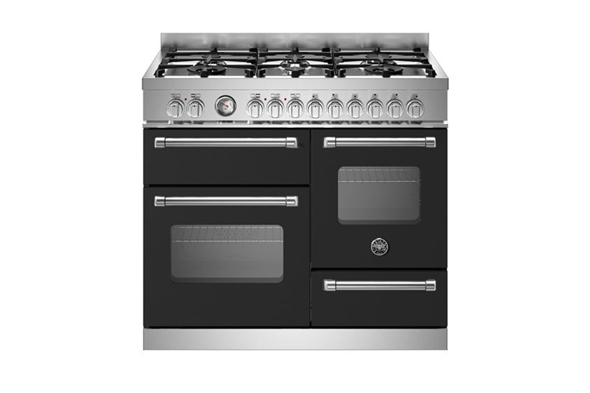Bertazzoni Master Series 100cm Freestanding Dual Fuel Range Cooker | MAS106L3ENEC | Black