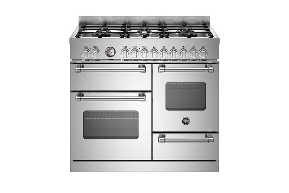 Bertazzoni Master Series 100cm Freestanding Dual Fuel Range Cooker | MAS106L3EXC | Stainless Steel
