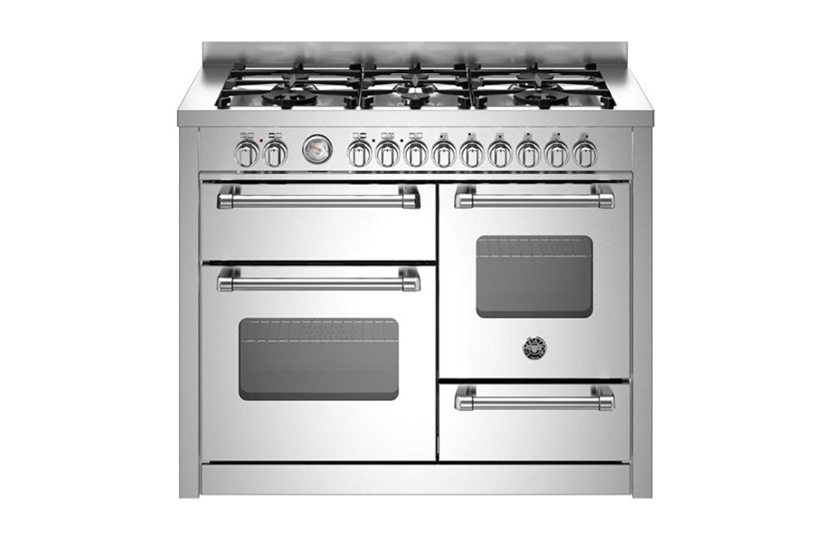 Bertazzoni Master Series 110cm Freestanding Dual Fuel Range Cooker | MAS116L3EXC | Stainless Steel