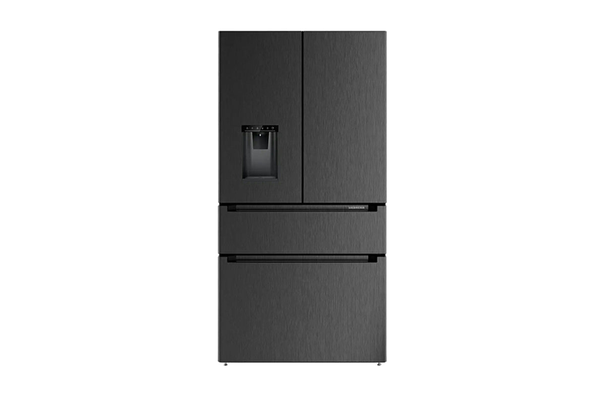 Liebherr Plus Freestanding American Fridge Freezer | MBBSDI9528 | Black Steel