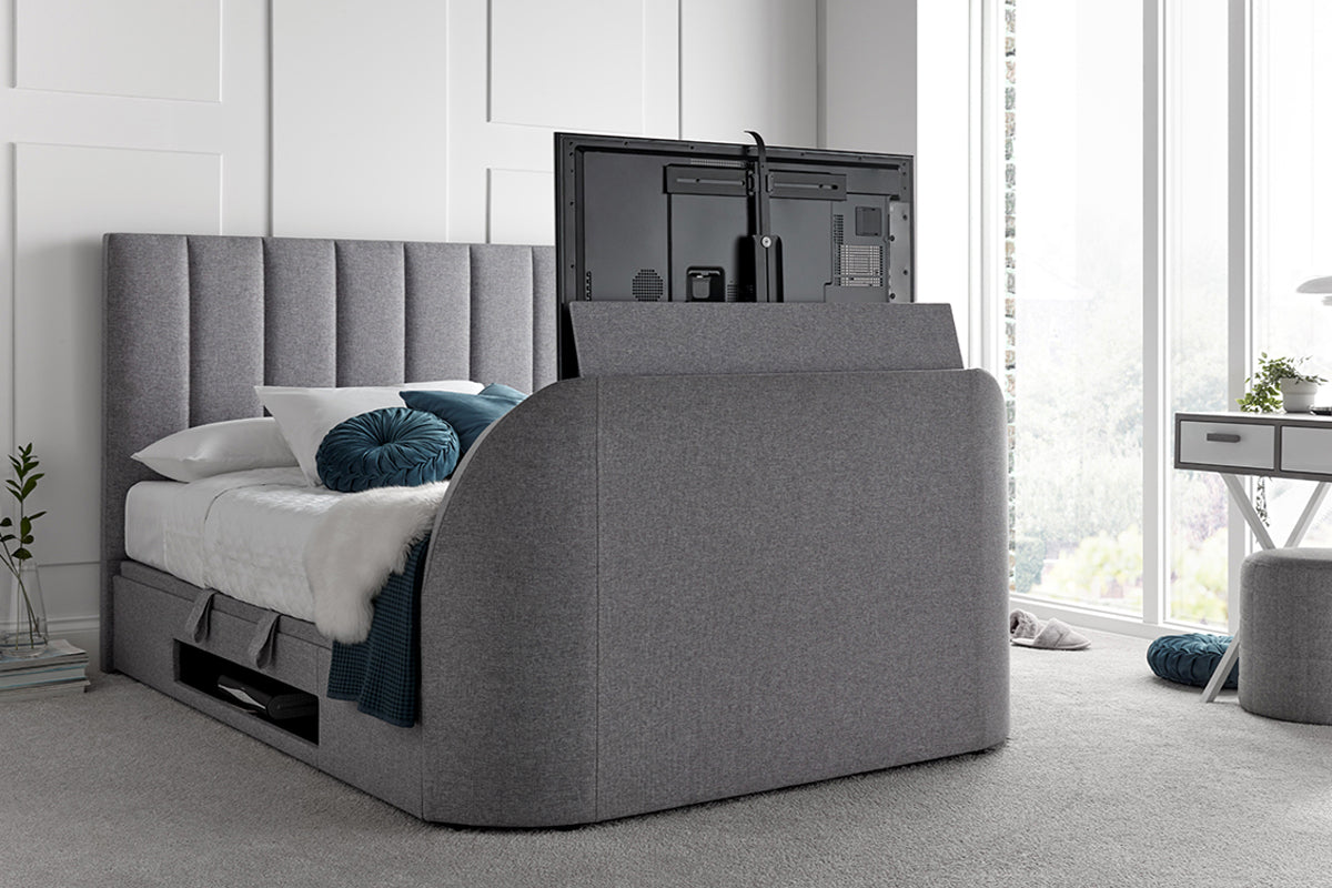 Eros TV Ottoman Bed Frame | King | 5ft | Grey