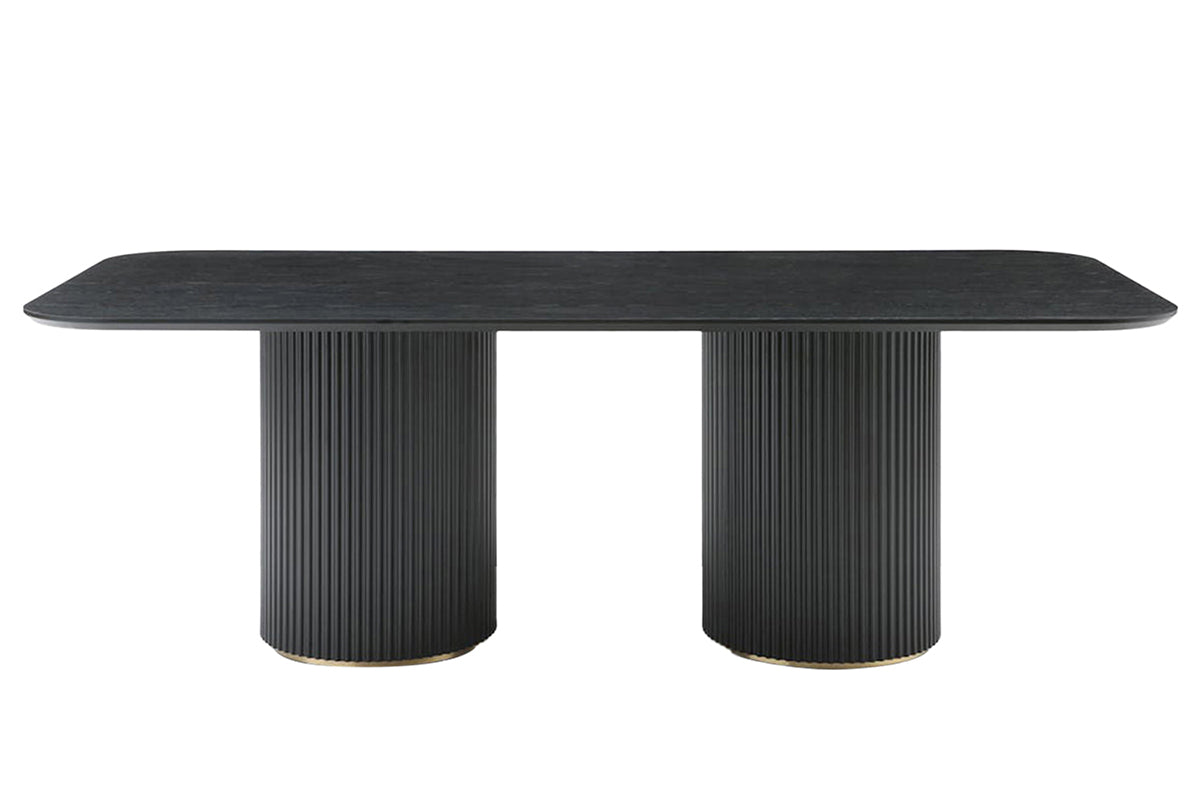 Lantine Rectangular Dining Table | 220cm | Black