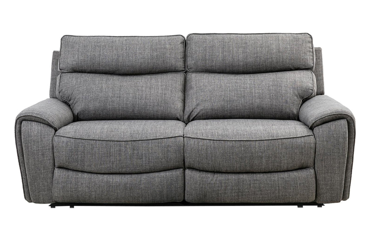 Mila 3 Seater Sofa | Power Recliner | Fabric | Grey