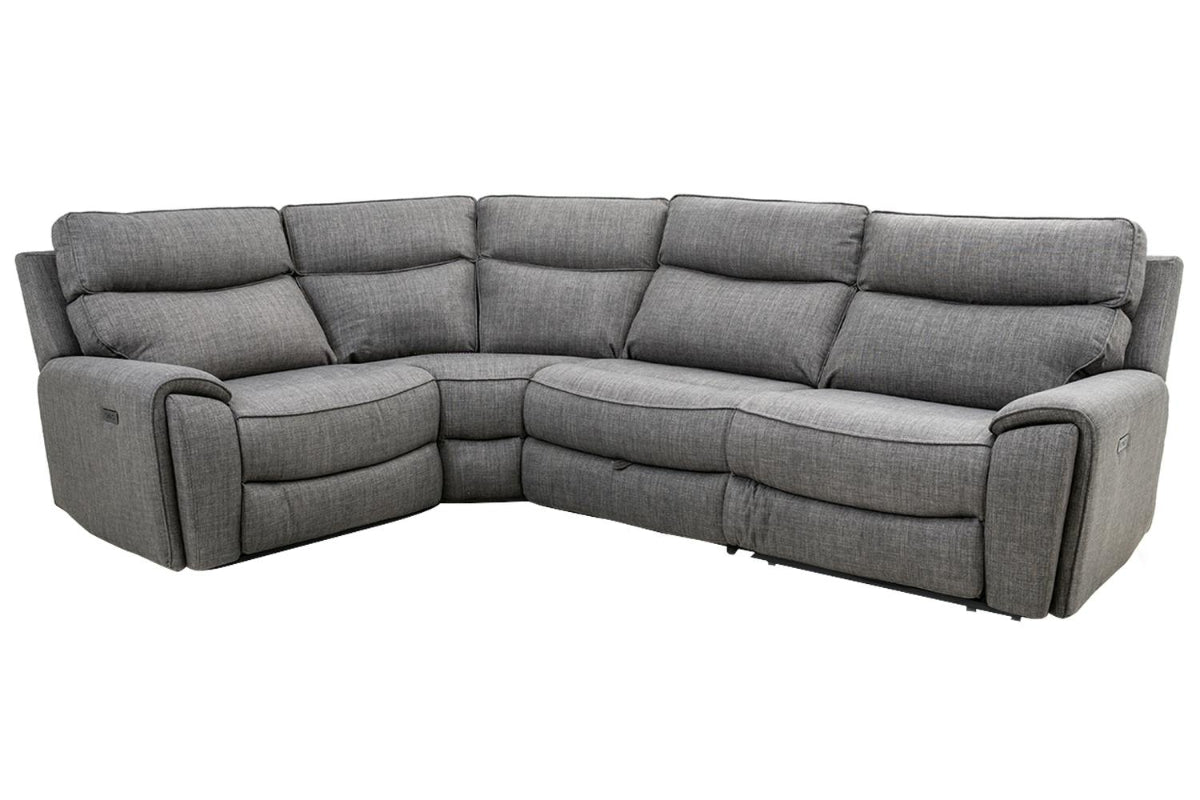 Mila Corner Sofa | Power Recliner | Small | Grey