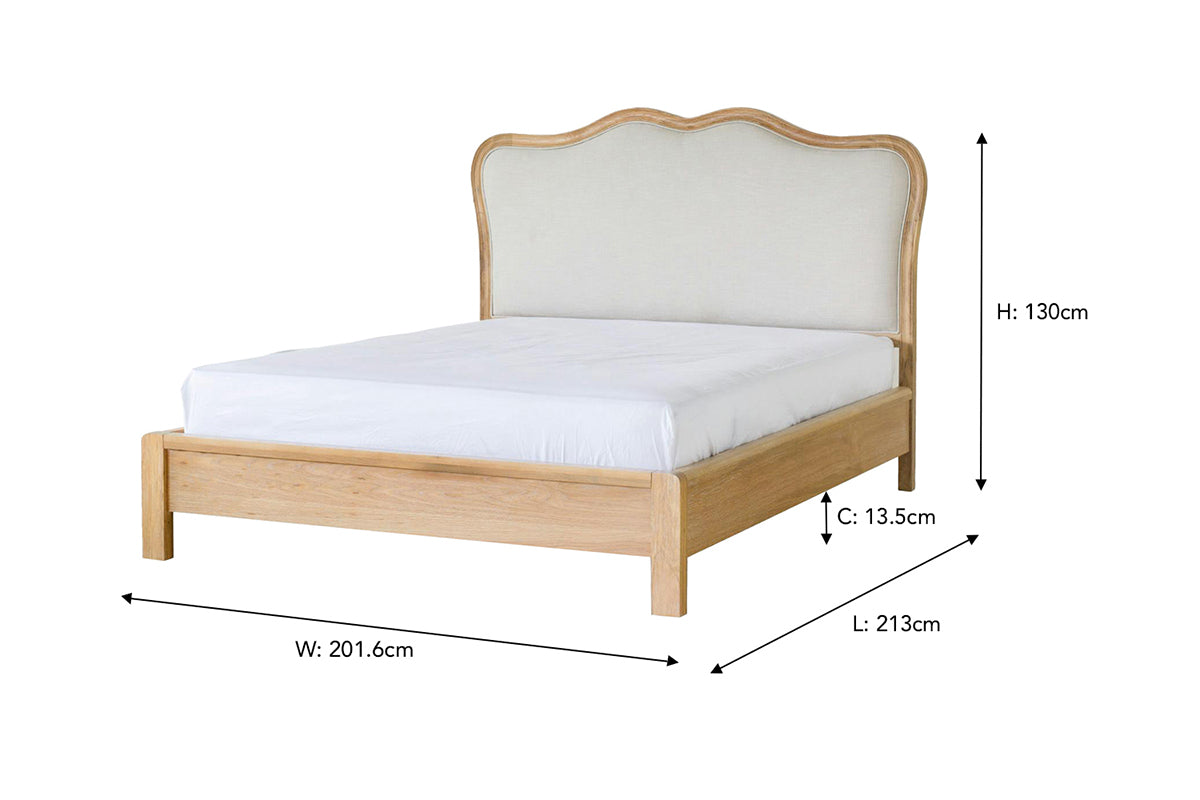 Montreal Bed Frame | Super King | 6ft | Natural