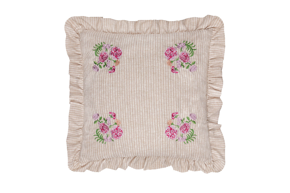 Martha Ruffle Cushion | Pink | 50 x 50 cm