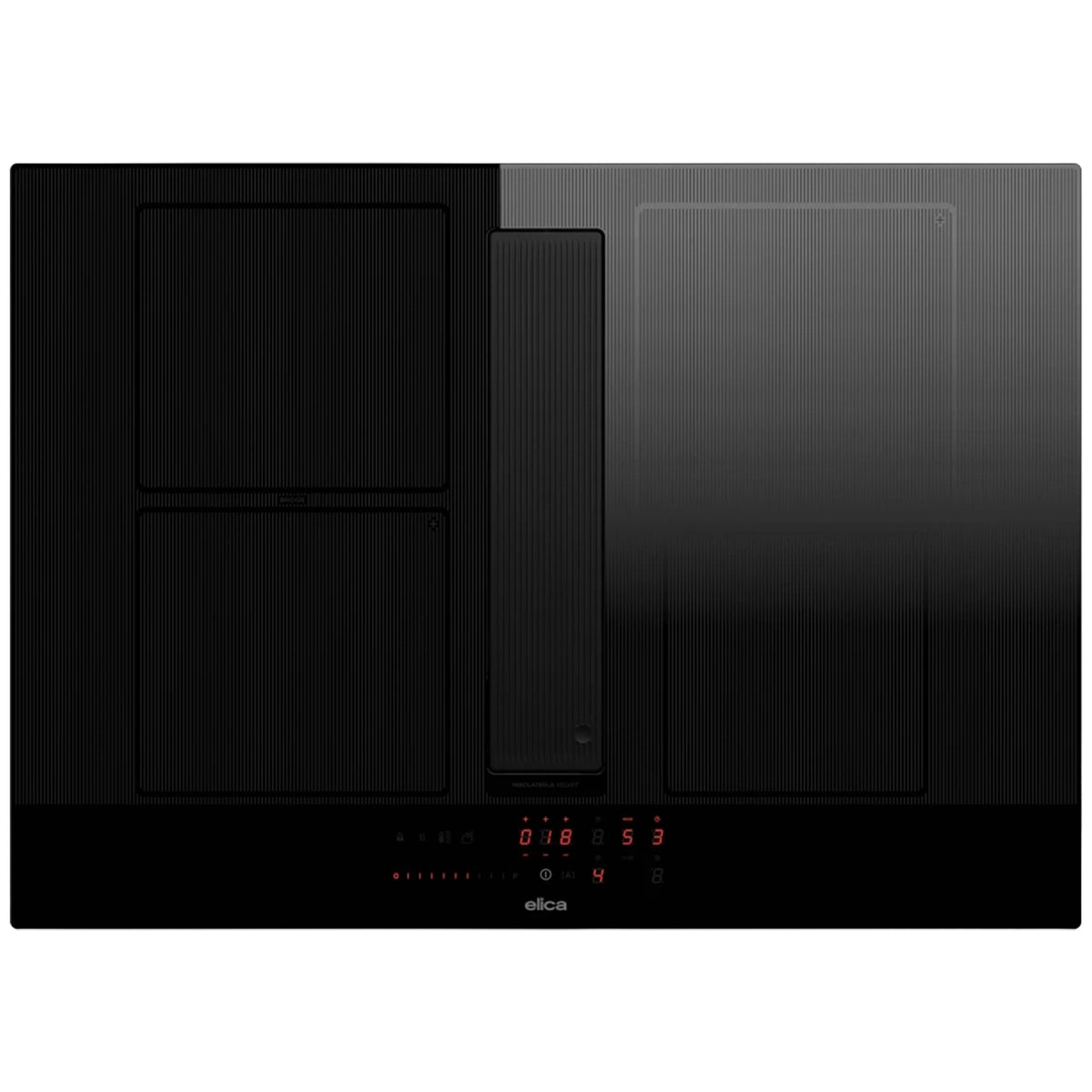 Elica NikolaTesla Velvet 72cm 4 Zones Induction Hob | NTVELVETRECBA72 | Black