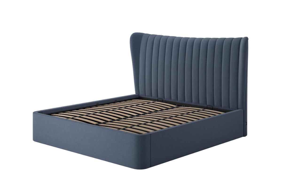 Tempur | Horton Ottoman Bed Frame | Super King | 6ft | Navy