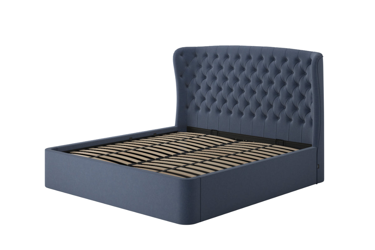 Tempur | Holcot Ottoman Bed Frame | Super King | 6ft | Navy