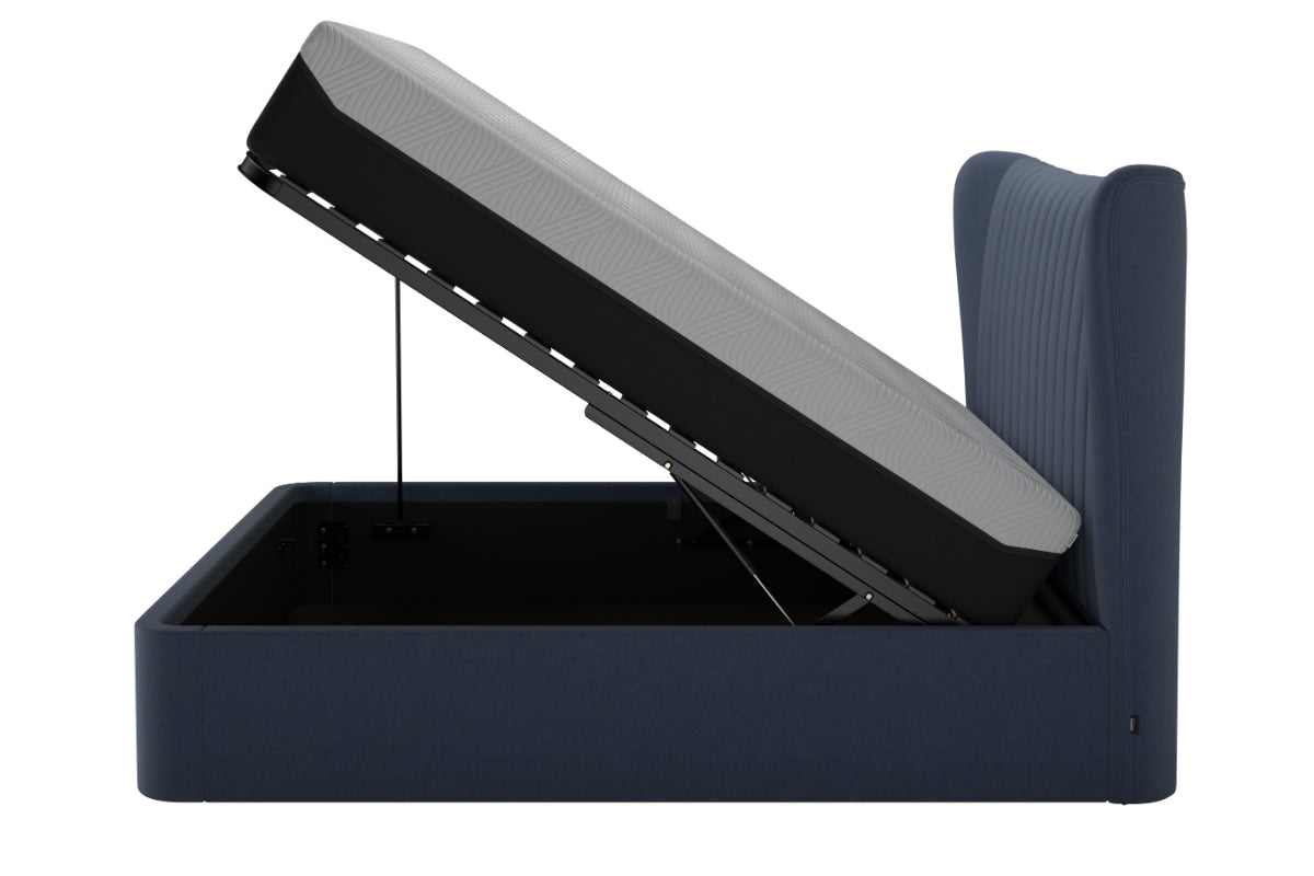 Tempur | Horton Ottoman Bed Frame | Super King | 6ft | Navy