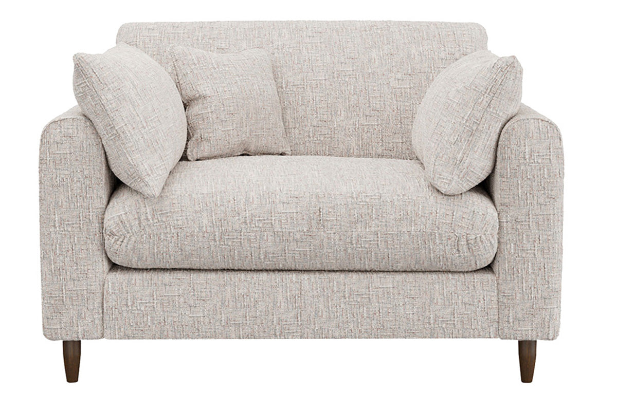 Olivia Snuggler Loveseat | Fabric | Odyssey Frost
