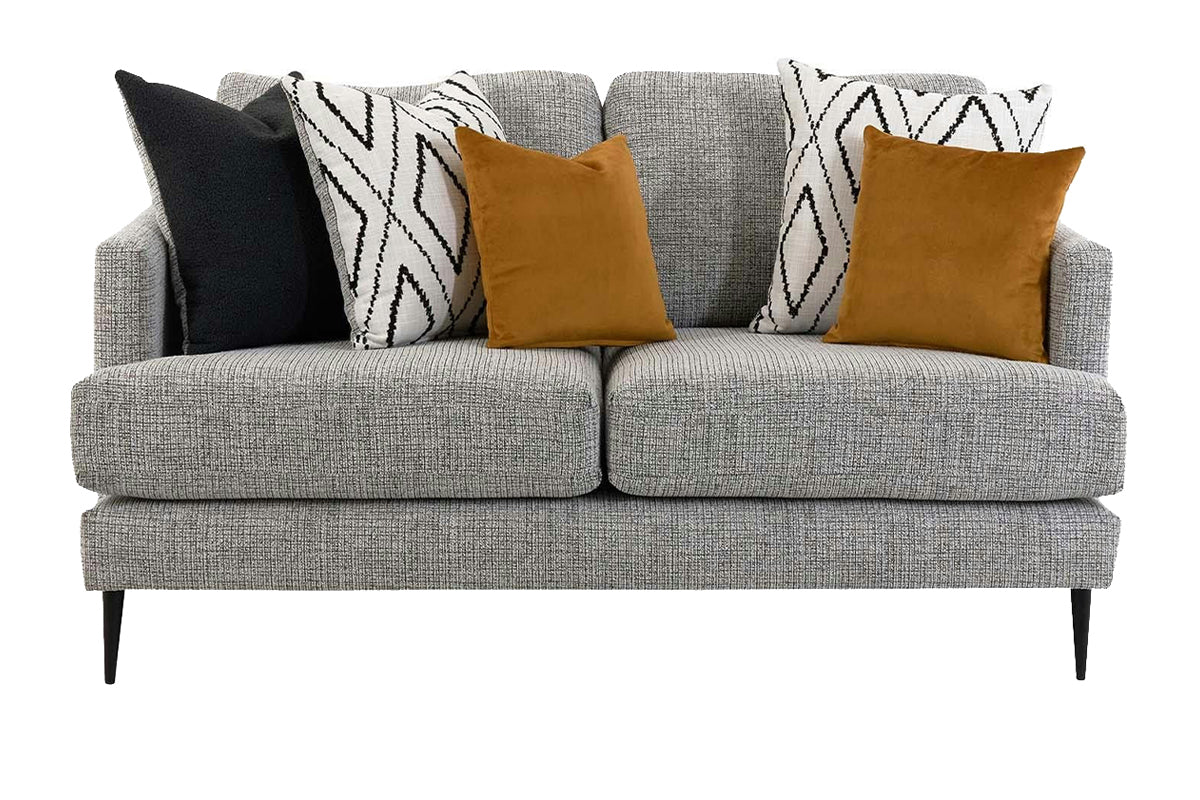 Oliver 2 Seater Sofa | Fabric | Silver