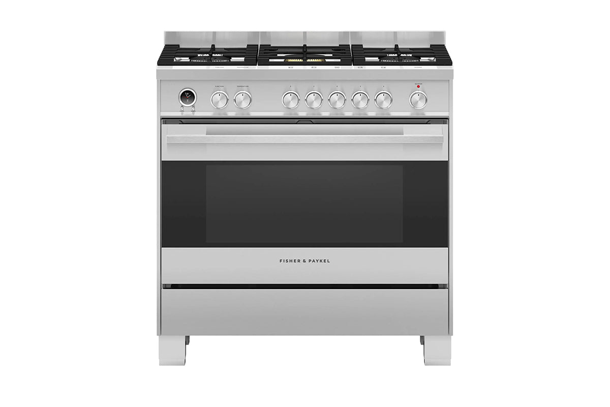 Fisher & Paykel Series 9 90cm Dual Fuel Range Cooker | OR90SDG6X1 | Stainless Steel