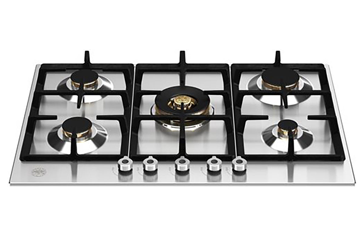 Bertazzoni Professional Series 75cm 5 Burners Gas Hob | P755CPROX | Stainless Steel