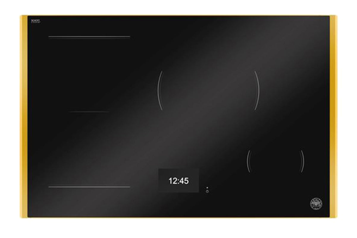 Bertazzoni Modern Series 78 cm 4 Zones Electric Induction Hob | P784I1M37GT | Black/Gold