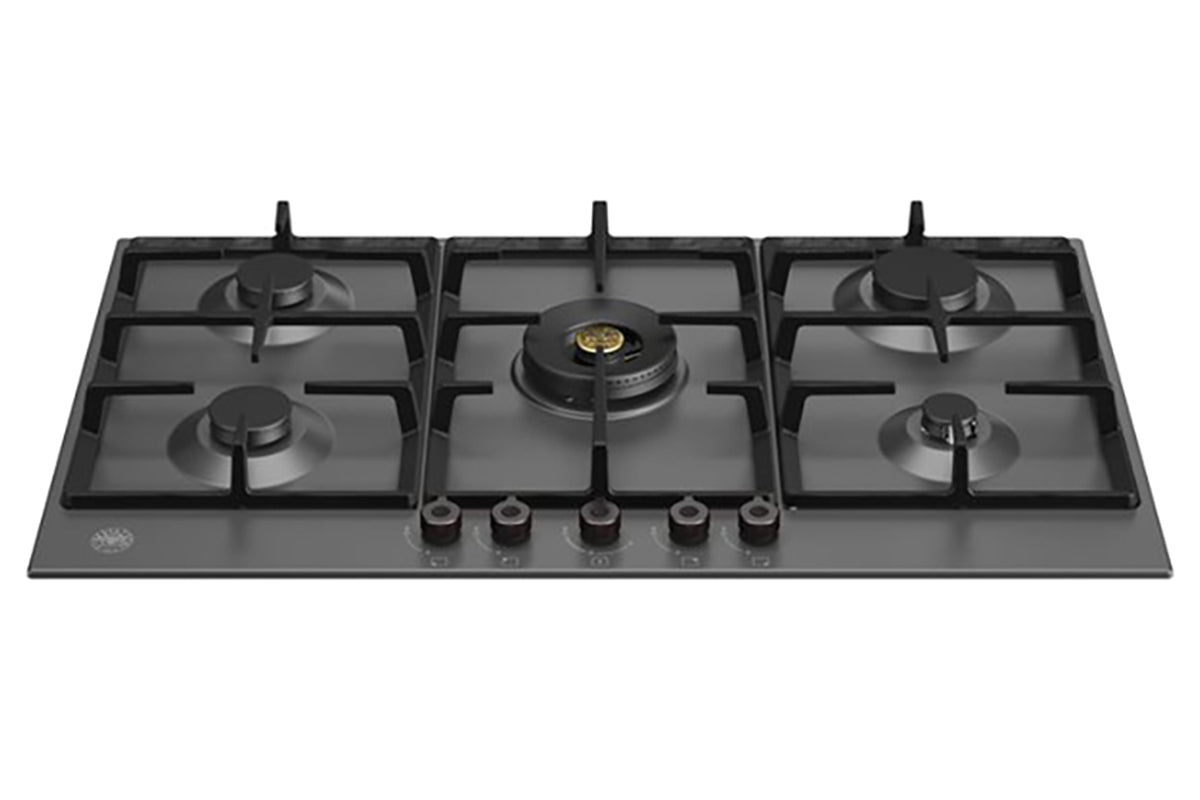 Bertazzoni Professional Series 90cm 5 Burners Gas Hob | P905CPRONE | Matt Black