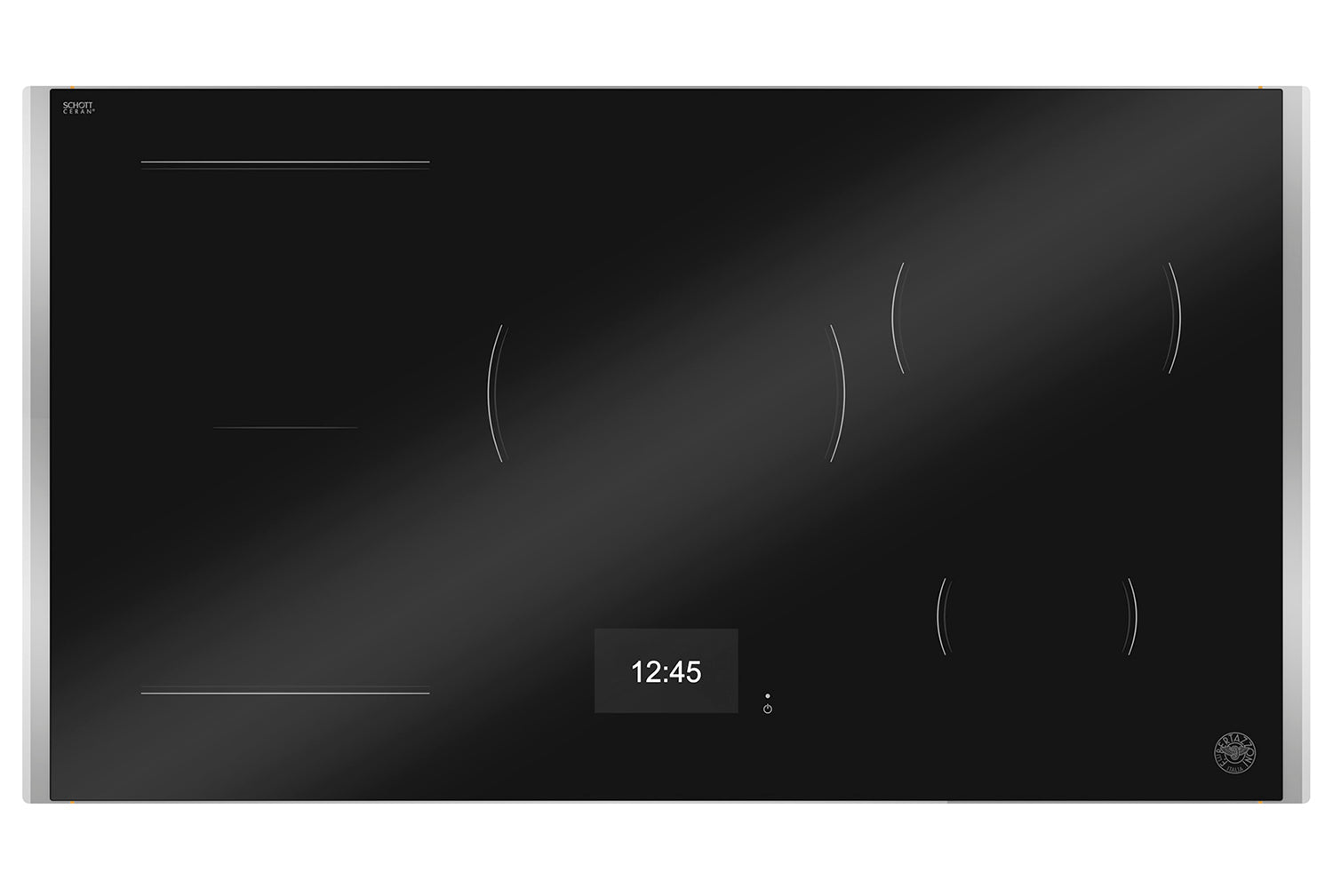 Bertazzoni Modern Series 90cm Electric Induction Hob | P905I1M37XT | Black/Stainless Steel