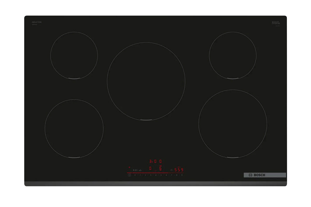 Bosch Series 6 80cm 5 Zones Induction Hob | PIV831HB1E | Black
