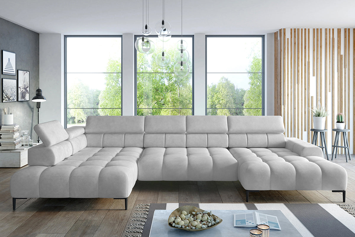 Cassie Chaise Sofa | Power Recliner | Extra Large | Fabric | Colour Options