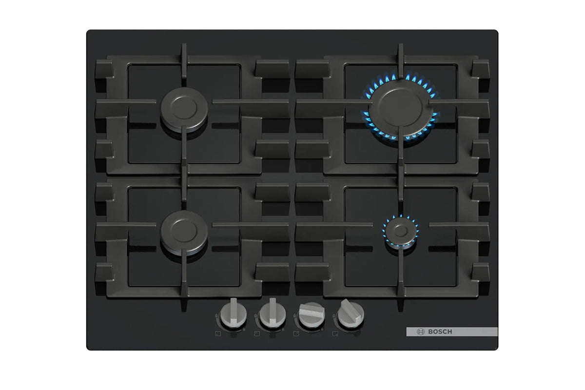 Bosch Series 4 60cm 4 Burners Gas Hob | PNP6B6K40 | Black