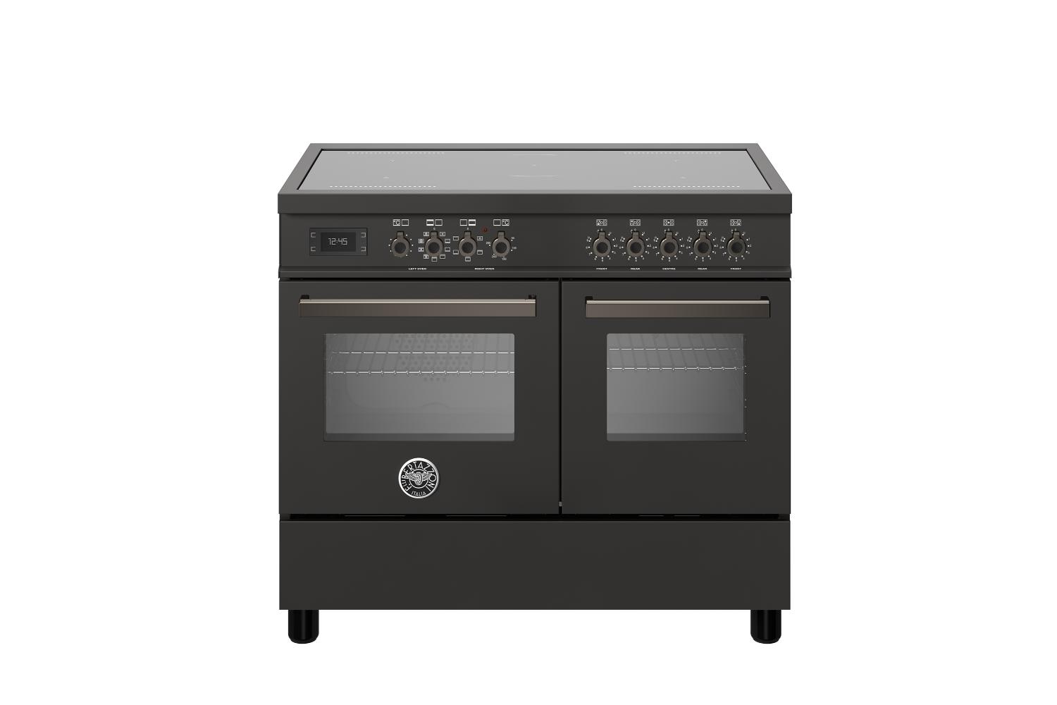Bertazzoni 100cm Professional Series Freestanding Electric Range Cooker | PRO105I2ECAT | Carbonio
