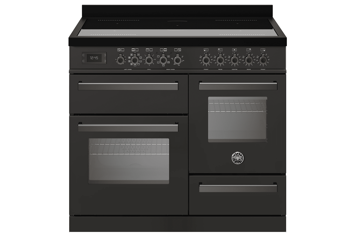 Bertazzoni 100cm Professional Series Freestanding Electric Range Cooker | PRO105I3ECAT | Carbonio