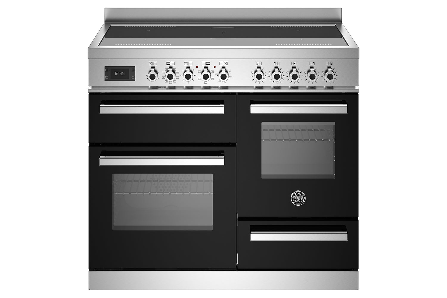 Bertazzoni 100cm Professional Series Freestanding Electric Range Cooker | PRO105I3ENET | Black