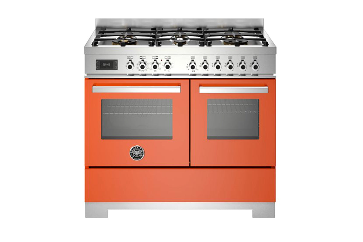 Bertazzoni Professional Series 100cm Dual Fuel Range Cooker | PRO106L2EART2 | Orange