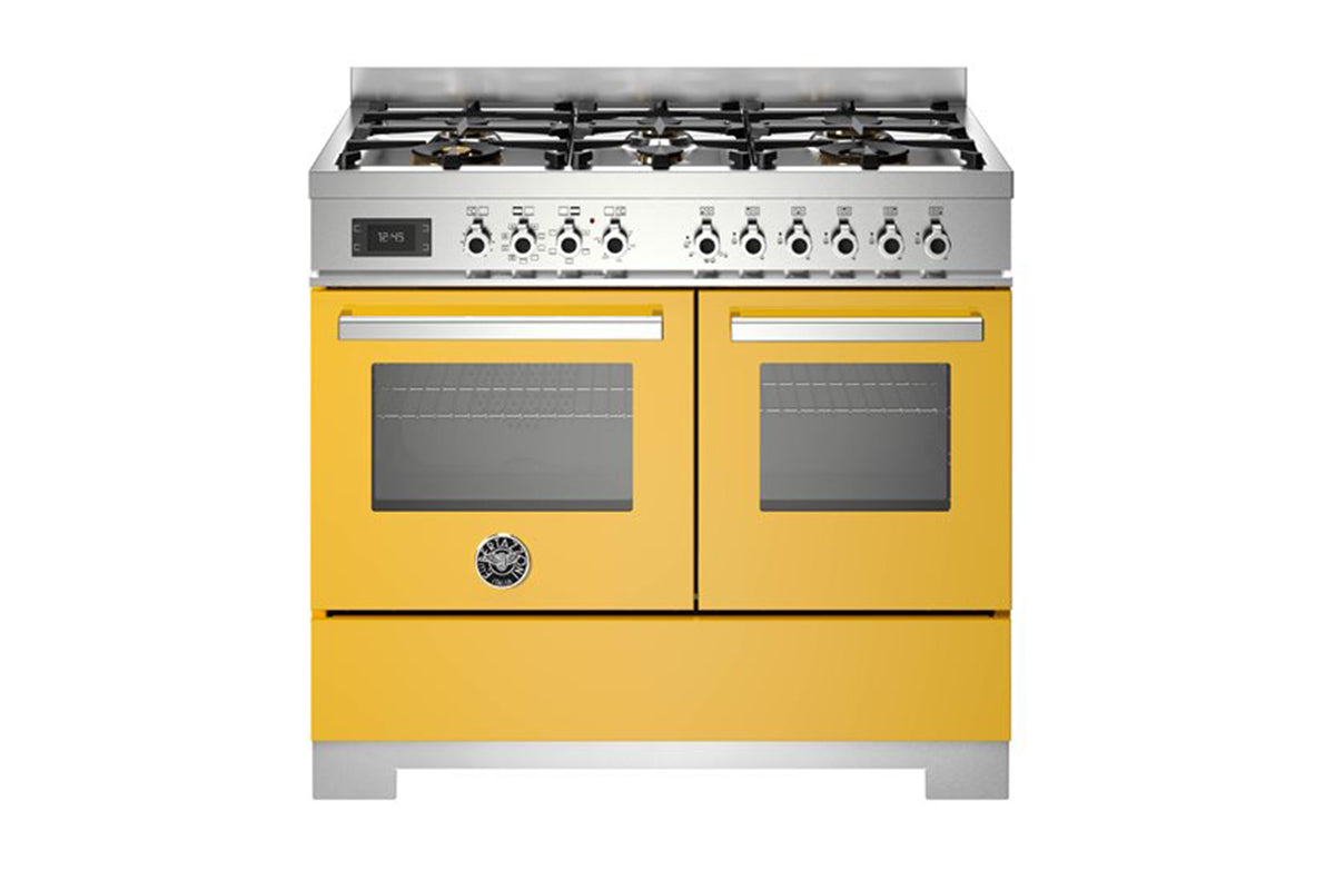 Bertazzoni Professional Series 100cm Dual Fuel Range Cooker | PRO106L2EGIT2 | Yellow