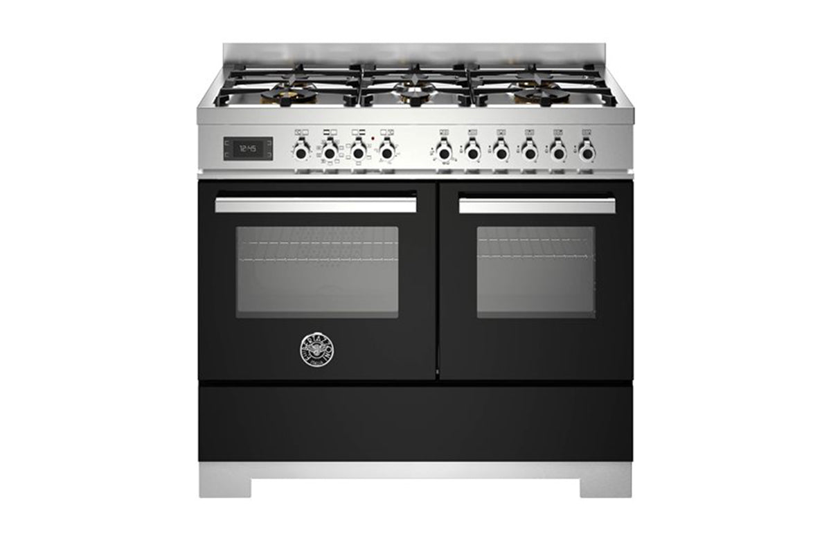 Bertazzoni Professional Series 100cm Dual Fuel Range Cooker | PRO106L2ENET2 | Black