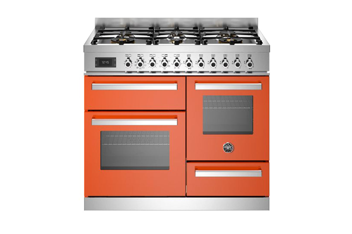 Bertazzoni Professional Series 100cm Dual Fuel Range Cooker | PRO106L3EART2 | Orange