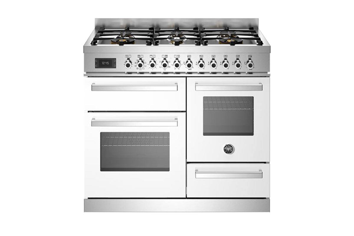 Bertazzoni Professional Series 100cm Dual Fuel Range Cooker | PRO106L3EBIT2 | White