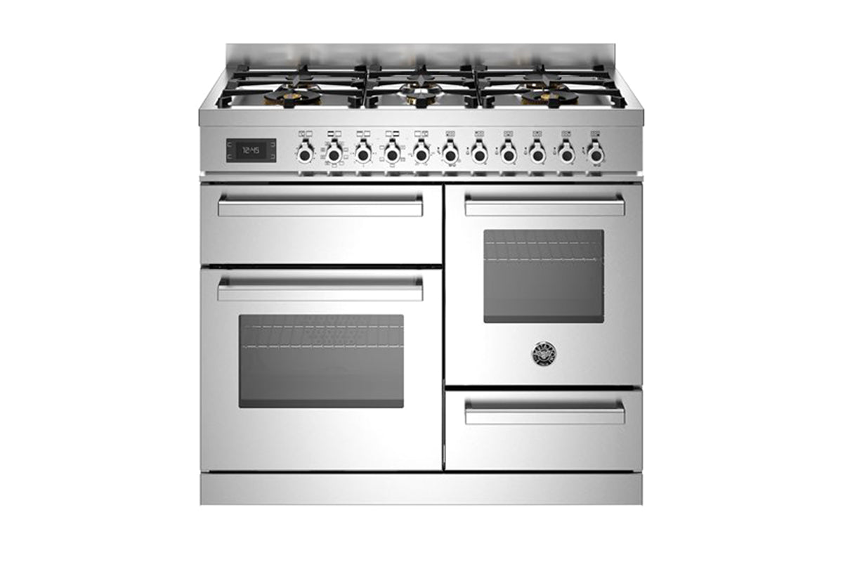 Bertazzoni Professional Series 100cm Dual Fuel Range Cooker | PRO106L3EXT2 | Stainless Steel