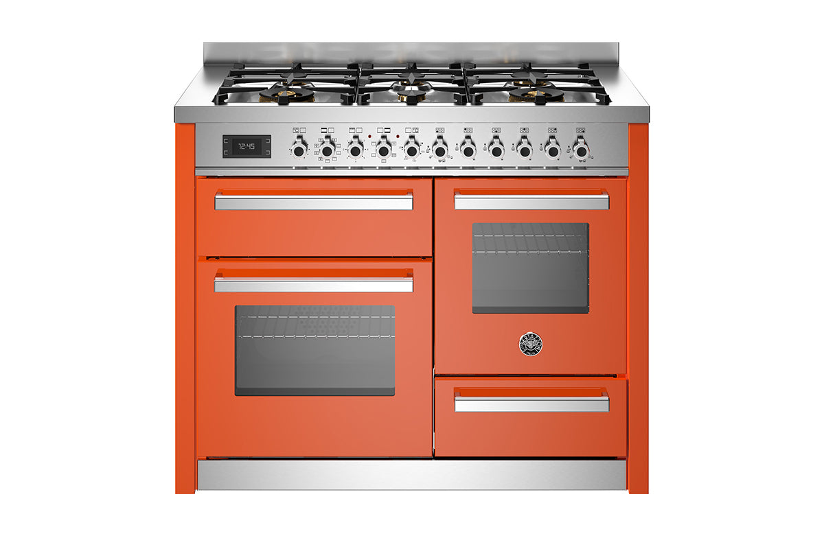 Bertazzoni Professional Series 110cm Dual Fuel Range Cooker | PRO116L3EART2 | Orange