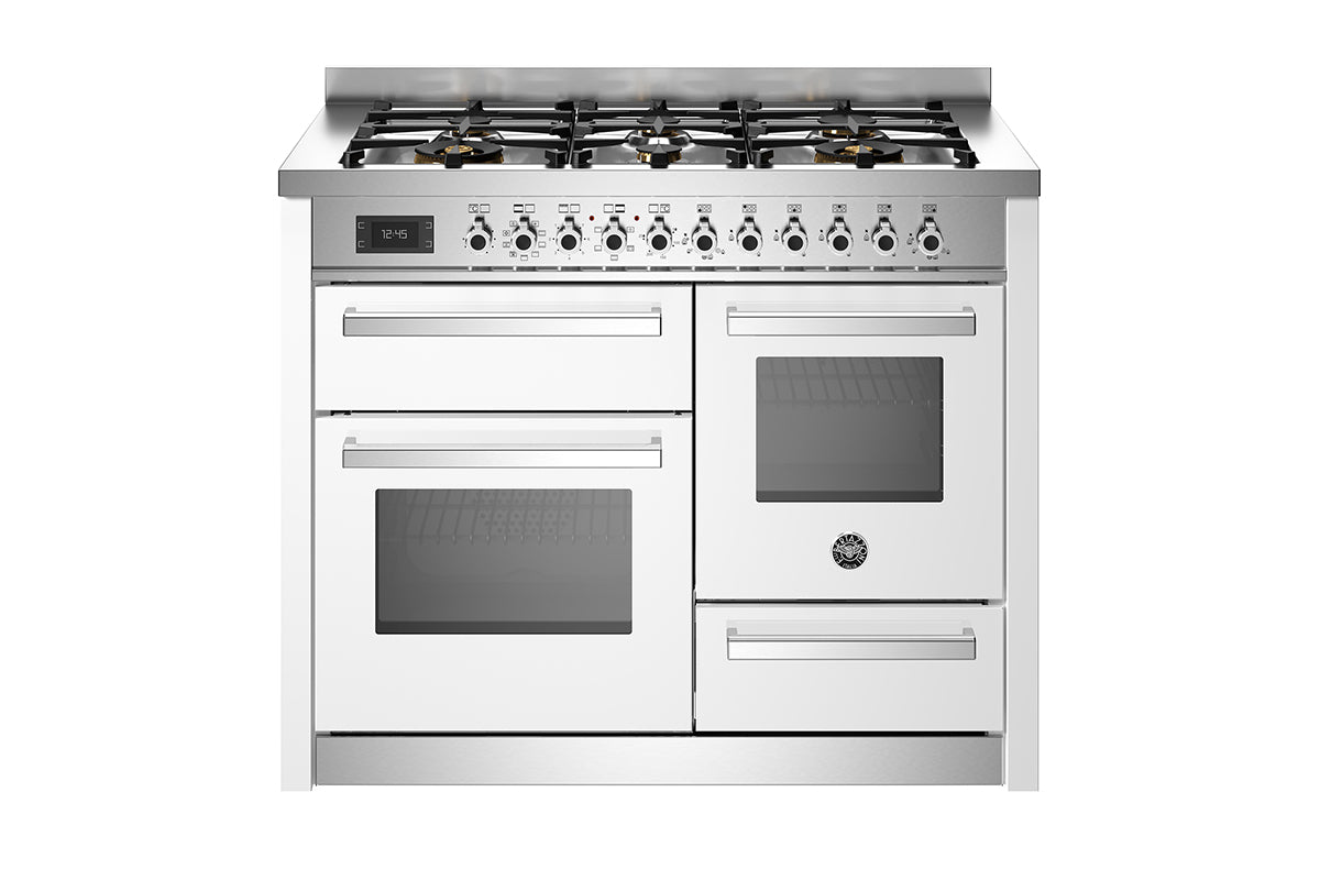 Bertazzoni Professional Series 110cm Dual Fuel Range Cooker | PRO116L3EBIT2 | White