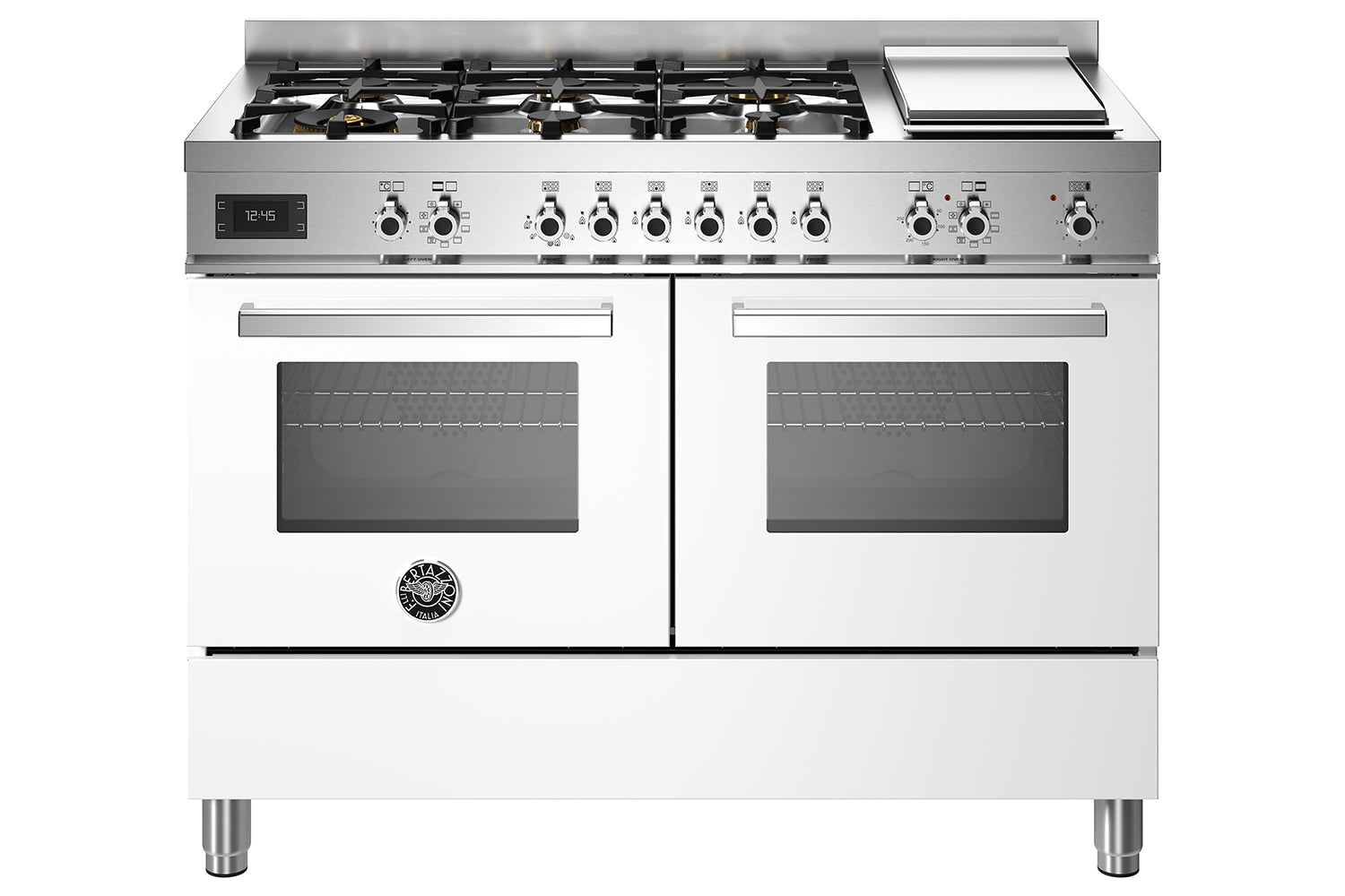 Bertazzoni 120cm Professional Series Freestanding Dual Fuel Range Cooker | PRO126G2EBIT | White