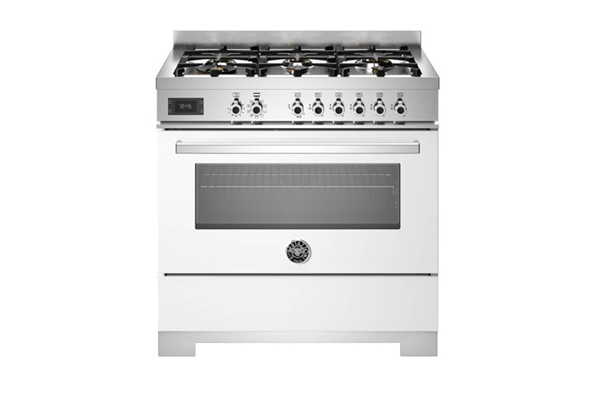 Bertazzoni Professional Series 90cm Dual Fuel Range Cooker | PRO96L1EBIT2 | White