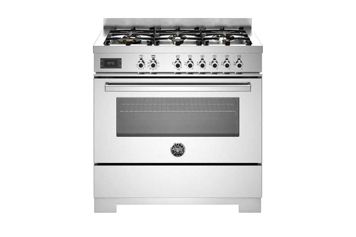 Bertazzoni Professional Series 90cm Dual Fuel Range Cooker | PRO96L1EXT2 | Stainless Steel
