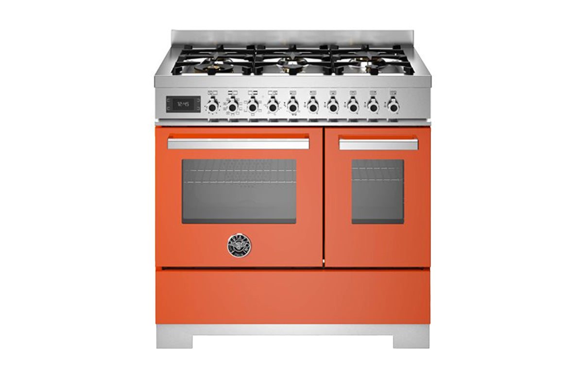 Bertazzoni Professional Series 90cm Dual Fuel Range Cooker | PRO96L2EART2 | Orange