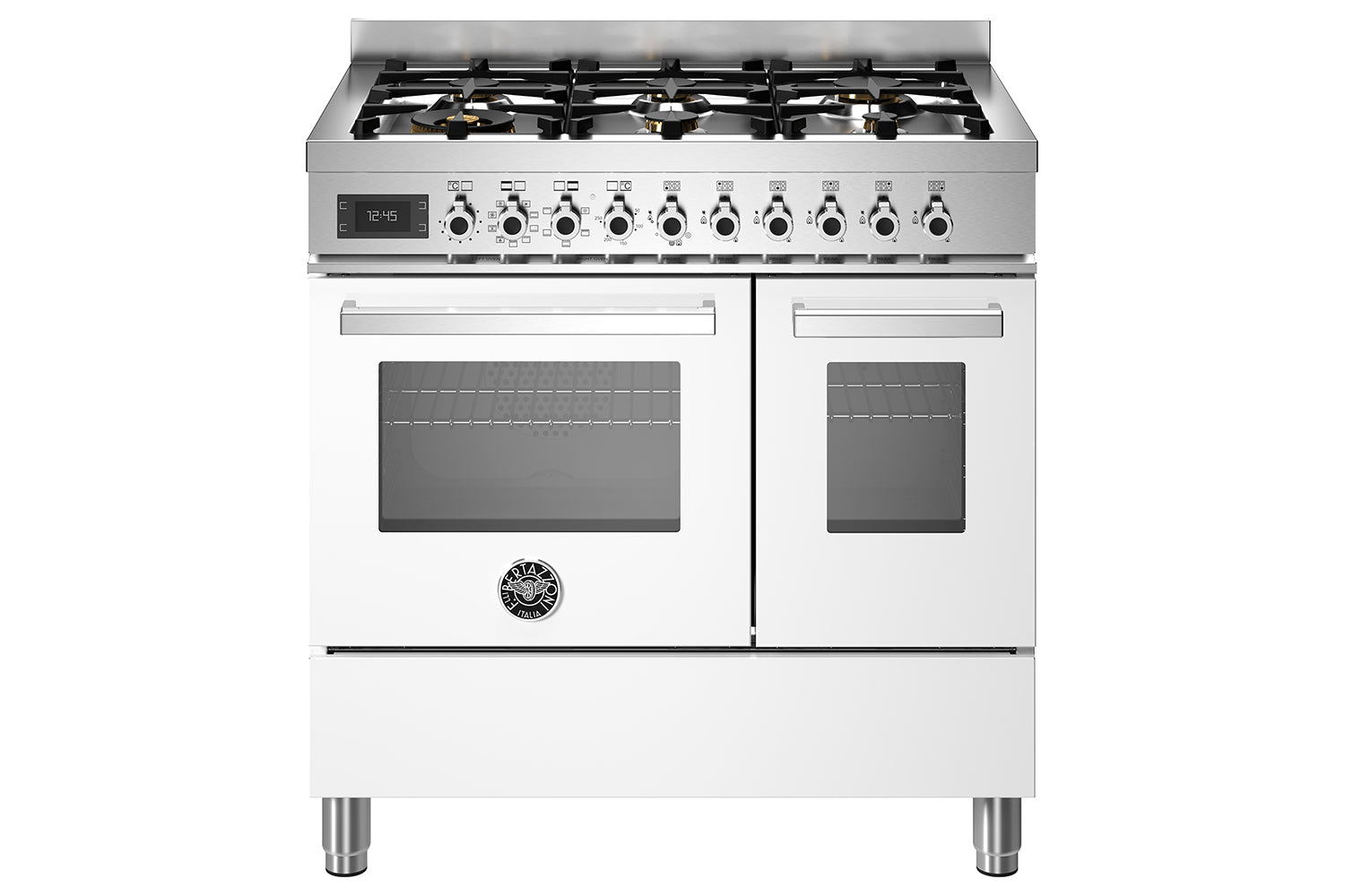 Bertazzoni 90cm Professional Series Freestanding Dual Fuel Range Cooker | PRO96L2EBIT | Bianco