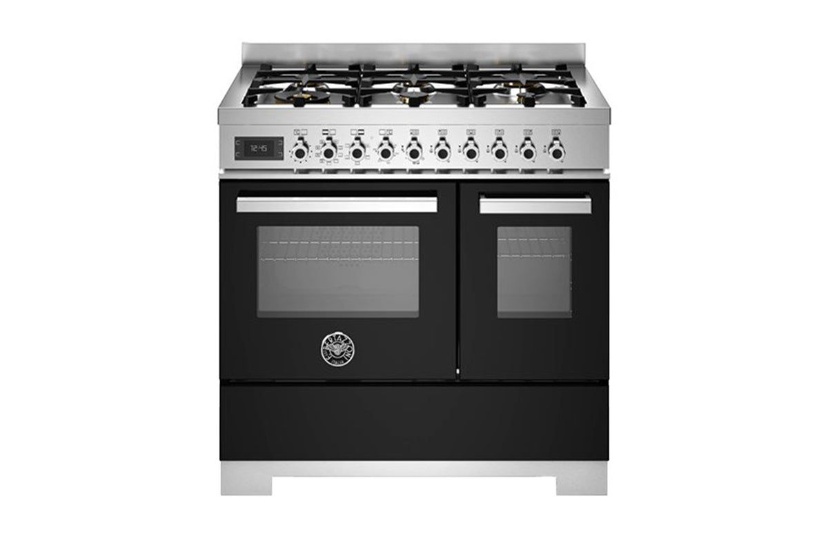 Bertazzoni Professional Series 90cm Dual Fuel Range Cooker | PRO96L2ENET2 | Black