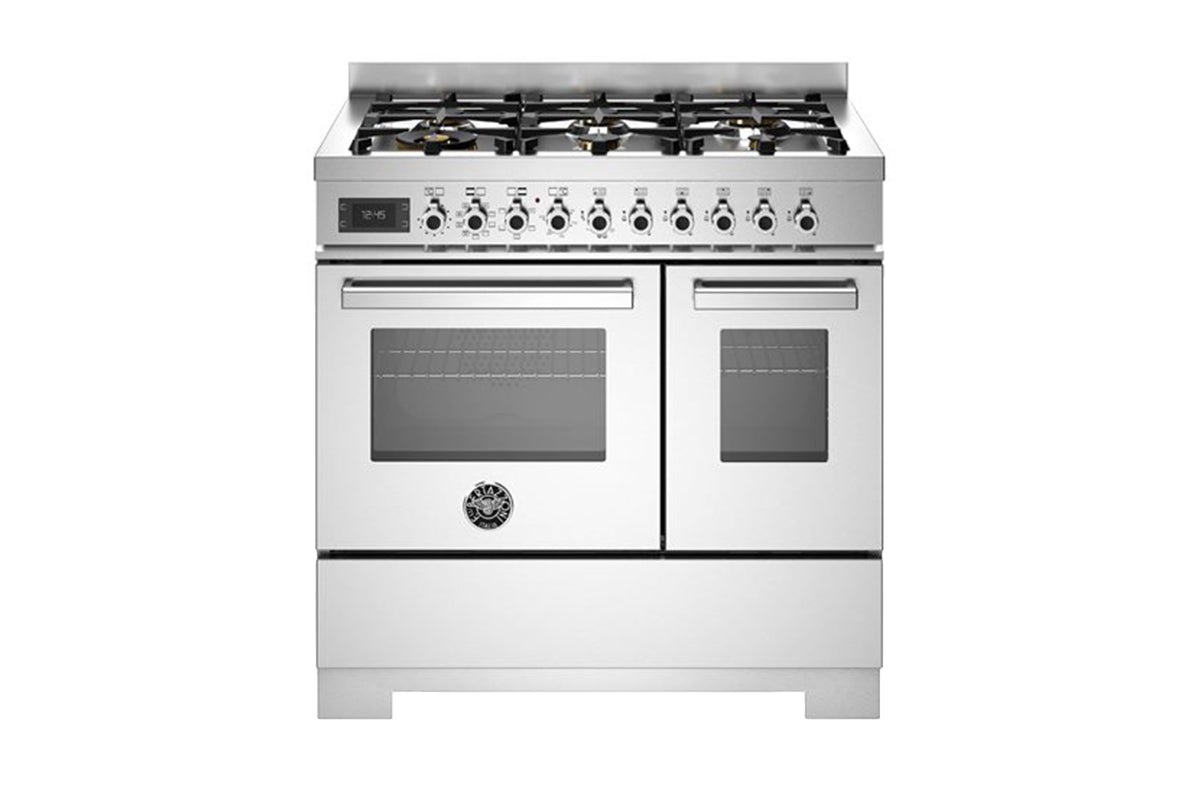 Bertazzoni Professional Series 90cm Dual Fuel Range Cooker | PRO96L2EXT2 | Stainless Steel
