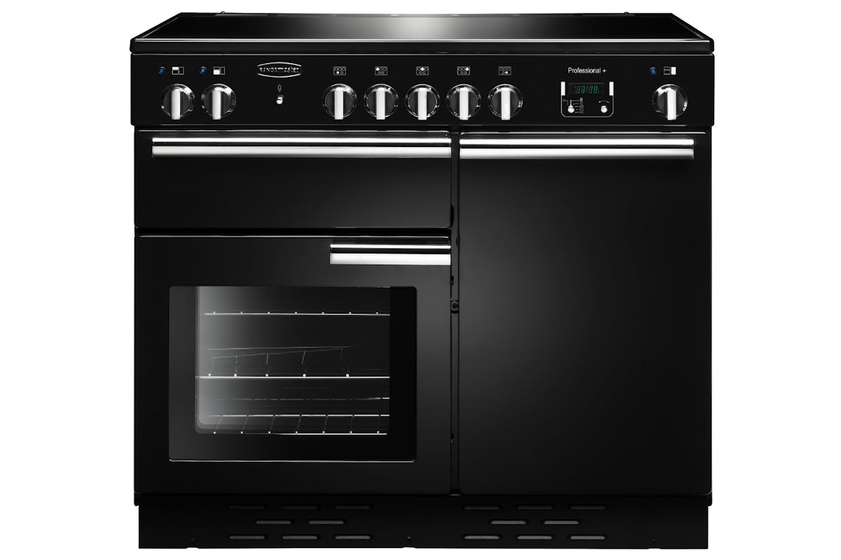 rangemaster pro plus 100 cm gloss black induction range
