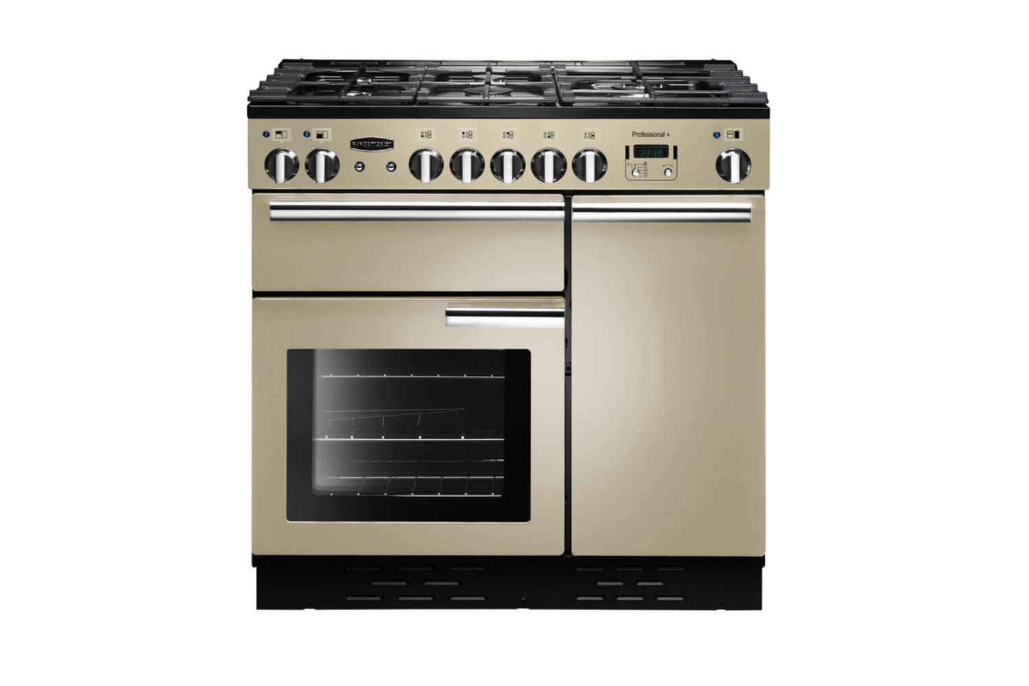 Rangemaster Professional Plus 90cm Gas Range Cooker with Chrome Trim | PROP90NGFCR/C | Cream