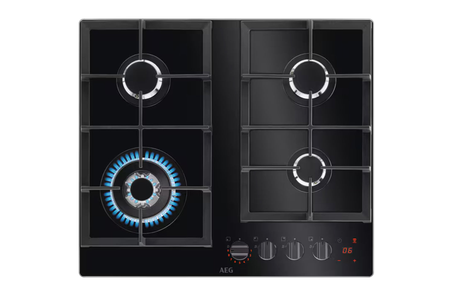 AEG 8000 Series 60cm Built-in Gas Hob | HKB64450NB