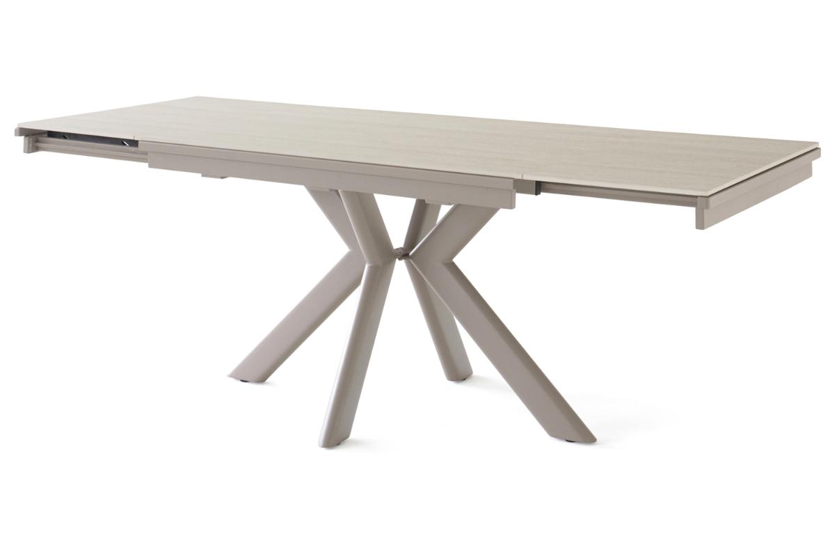 Lucy Rectangular Extending Dining Table | 120 - 210 cm | Beige