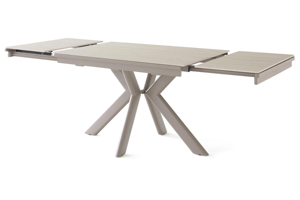 Lucy Rectangular Extending Dining Table | 120 - 210 cm | Beige