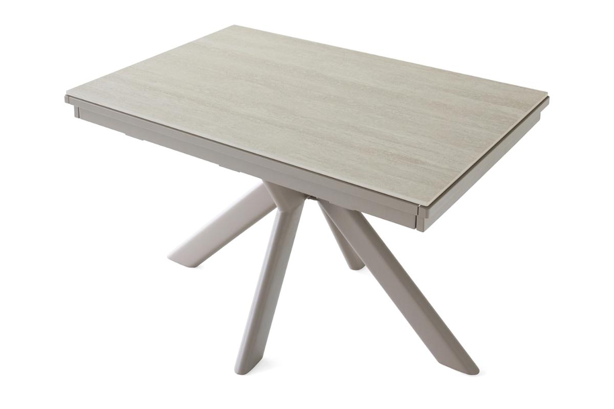 Lucy Rectangular Extending Dining Table | 120 - 210 cm | Beige