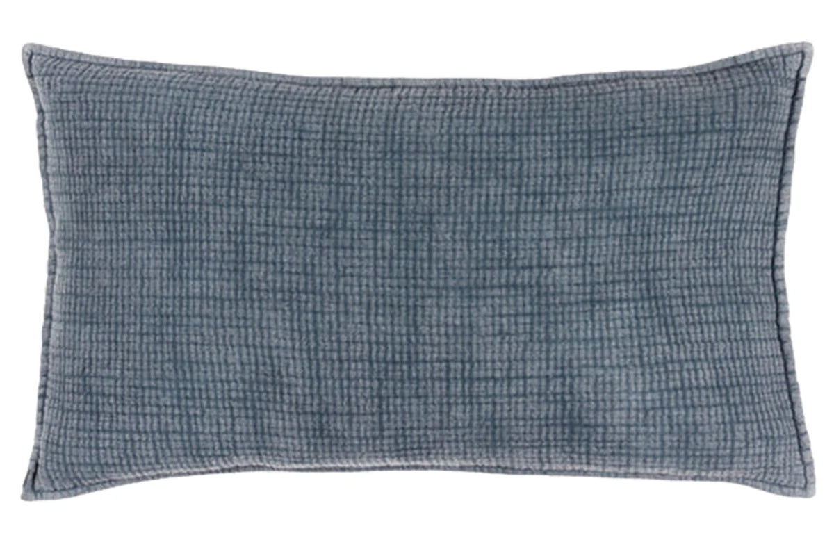 Yard | Ribble Polyester Cushion | Ink | 40 x 60 cm