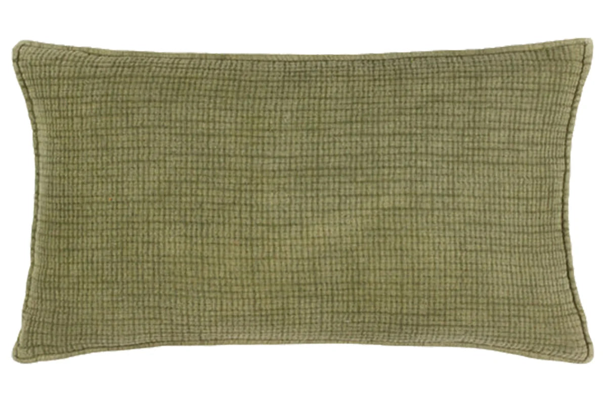 Yard | Ribble Polyester Cushion | Khaki | 40 x 60 cm